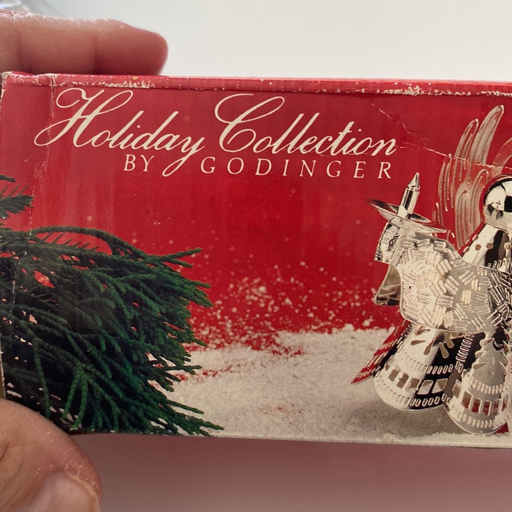 💰984) Godinger Silver Plated Candle Snuffer Angel New in Box